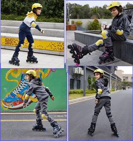 img 2 attached to Adjustable Inline Skates Adults Outdoor