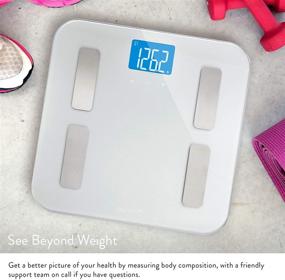 img 3 attached to Greatergoods Digital Body Fat Weight Scale: Accurate Health Metrics & Body Composition Measurements with Large Backlit Display - Silver