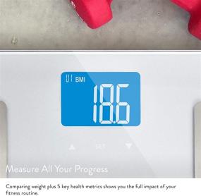 img 2 attached to Greatergoods Digital Body Fat Weight Scale: Accurate Health Metrics & Body Composition Measurements with Large Backlit Display - Silver