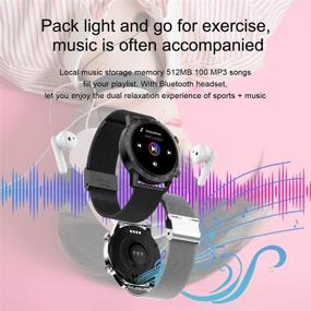 img 2 attached to Waterproof Smartwatch Bluetooth Activity Pedometer Accessories & Supplies