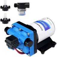 🚰 12v dc house 42-series water pressure pump: 3.0gpm, 55psi diaphragm pump with variable flow & filter for rv yacht логотип