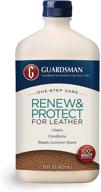 🛡️ guardsman renew & protect for leather 16 oz: one-step cleansing, conditioning & protection for leather furniture & car interiors – 471300 logo