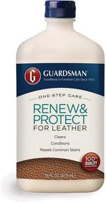img 1 attached to 🛡️ Guardsman Renew & Protect for Leather 16 oz: One-Step Cleansing, Conditioning & Protection for Leather Furniture & Car Interiors – 471300