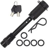 🐯 tiger lock 5/8" black trailer hitch locking pin - anti-rattle tow hitch receiver lock, compatible with class iii - v hitches with 2" and 2.5" receivers logo