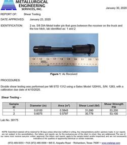 img 1 attached to 🐯 Tiger Lock 5/8" Black Trailer Hitch Locking Pin - Anti-Rattle Tow Hitch Receiver Lock, compatible with Class III - V Hitches with 2" and 2.5" Receivers