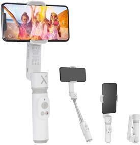 img 4 attached to 📷 Zhiyun Smooth X Smartphone Gimbal Stabilizer - 2-Axis Vlog Kit for iPhone 11 Pro, Xs Max, Xr, X, 8 Plus, 7, 6, SE, Android Cell Phone - Cinematic Live Video Recording Equipment - Instagram, Tiktok Compatible (SmoothX White)