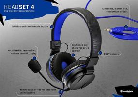 img 2 attached to 🎧 Snakebyte Head Set 4 - On Ear Stereo Gaming Console Headset with Detachable Mic, Inline Control, Wired 3.5mm Headphone for PC, Laptop, Xbox One, Switch, PS4 - PlayStation 4
