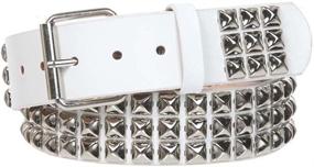 img 3 attached to 🧔 Men's Accessories: Three Metal Silver Studded Leather