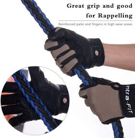 img 1 attached to Intra-FIT Climbing Gloves Rope Gloves: Ideal Gear for Rappelling, Rescue, Rock/Tree/Wall/Mountain Climbing & More!