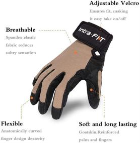 img 2 attached to Intra-FIT Climbing Gloves Rope Gloves: Ideal Gear for Rappelling, Rescue, Rock/Tree/Wall/Mountain Climbing & More!