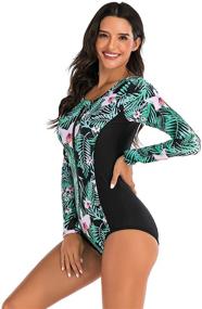 img 1 attached to 🦋 LafyKoly Rashguard Protection Swimsuit Butterfly: A Stylish and Reliable Women's Swimwear for Optimal Swim Experience and UV Protection