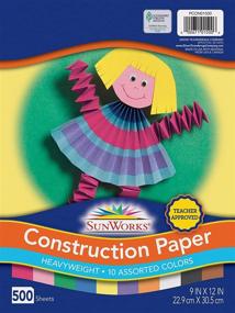 img 4 attached to 📦 SunWorks Construction Paper - 10 Assorted Colors - 9 x 12 - 500 Sheets - PCON01500