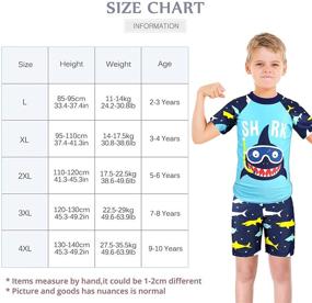 img 1 attached to 👦 ZukoCert Boys' Sunsuit Swimwear Swimsuits in Swim, Size XL (01QCKL)