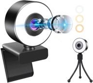 💻 enhanced nhxtdwl 2k streaming webcam: dual microphone, adjustable brightness ring light | ideal for video streaming, conferences, gaming, zoom, skype, and twitch logo