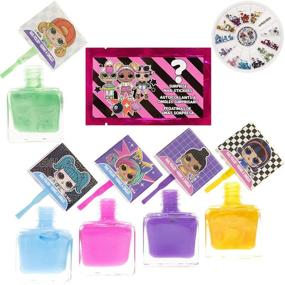 img 3 attached to 💅 L.O.L Surprise! Townley Girl Nail Polish Activity Set for Girls, Ages 5+ With 5 Vibrant Nail Polish Colors, 240 Sparkling Nail Gems and a Convenient Bag – Perfect for Parties, Sleepovers and Makeovers