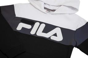 img 2 attached to Fila Heritage Unisex Kids Hooded Brushed Fleece Sweatshirt with Hood - Stylish Hoodie for Boys and Girls (Kids Clothes)