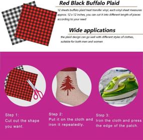 img 2 attached to 🎄 Red Black Buffalo Plaid Christmas