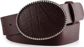 img 3 attached to Western Buffalo Vintage Leather Interchangeable Men's Accessories for Belts