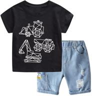 kisbini boys' california 👕 summer shirt clothing and clothing sets logo