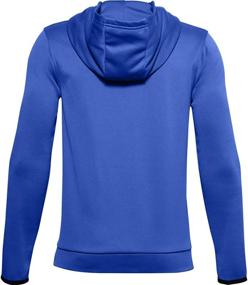 img 1 attached to 👕 Активная - Under Armour флисовая толстовка черного цвета для мальчиков: спортивная и стильная.