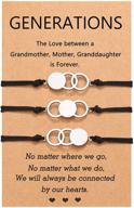 3 generations matching bracelet - ungent them | perfect grandmother, mom, granddaughter gift for mothers day, birthday, christmas logo