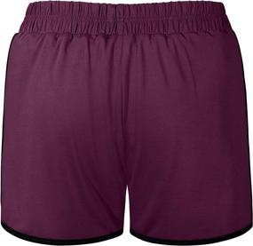 img 3 attached to 🩳 Fulbelle Women's Double Layer Athletic Shorts: Elastic Waist, Pockets, and Performance