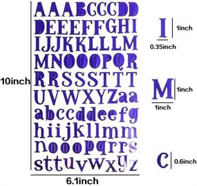 img 1 attached to 🎨 URlighting Glitter Alphabet Stickers (8 Colors) - Self Adhesive Decals for Scrapbooking, Greeting Cards, Notebooks, Journals & Kids Learning - 8 Sheets