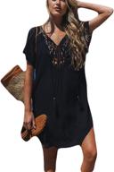 👙 ailunsnika women's casual swimsuit cover-up: loose beach bikini dress logo