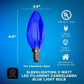 img 3 attached to 💡 SleekLighting Candelabra Incandescent Replacement Chandelier: Unmatched Industrial Electrical Solution