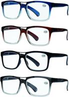 top bar style reading glasses set of 4 - best value quality reading glasses for men logo