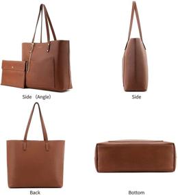 img 2 attached to Leather Shoulder Stylish Handbag Satchel Women's Handbags & Wallets