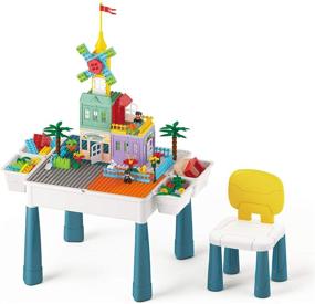 img 4 attached to Toddler-Friendly Building Set for Compatible Children's Activities