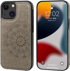 img 2 attached to Vaburs Compatible Embossed Pattern Flower Shockproof Cell Phones & Accessories in Cases, Holsters & Clips