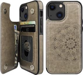 img 4 attached to Vaburs Compatible Embossed Pattern Flower Shockproof Cell Phones & Accessories in Cases, Holsters & Clips