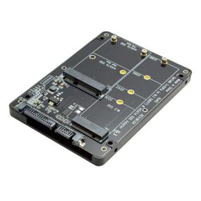 img 1 attached to CableCC 2 in 1 Combo M.2 NGFF B-key & mSATA SSD to SATA 3.0 Adapter Converter Case Enclosure: Efficient Storage Solution