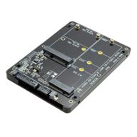 cablecc 2 in 1 combo m.2 ngff b-key & msata ssd to sata 3.0 adapter converter case enclosure: efficient storage solution logo