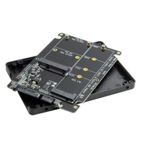 img 3 attached to CableCC 2 in 1 Combo M.2 NGFF B-key & mSATA SSD to SATA 3.0 Adapter Converter Case Enclosure: Efficient Storage Solution