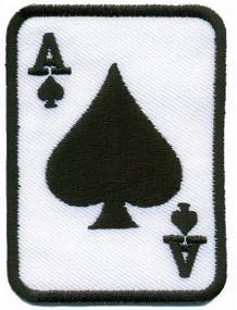 img 1 attached to Spades Black Playing Casino Applique