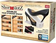 👠 ivory shoe slotz space-saving storage units - as seen on tv - no assembly required - limited edition price club value pack, 10 piece set (1) логотип