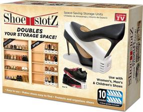 img 4 attached to 👠 Ivory Shoe Slotz Space-Saving Storage Units - As Seen on TV - No Assembly Required - Limited Edition Price Club Value Pack, 10 Piece Set (1)