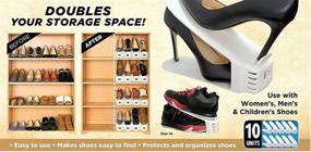 img 3 attached to 👠 Ivory Shoe Slotz Space-Saving Storage Units - As Seen on TV - No Assembly Required - Limited Edition Price Club Value Pack, 10 Piece Set (1)