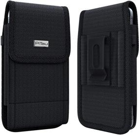 img 4 attached to 📱 PiTau Belt Holster for Samsung Galaxy S20/S10 - Rugged Belt Case with Clip and Loops - Tactical Cell Phone Holder Pouch Cover - Compatible with Samsung Galaxy S20/S10/S8/S9 - Black