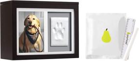 img 2 attached to 🐾 Pearhead Pet Paw Print Memory Box and Impression Kit - Keep Treasured Photos and Prints of Your Beloved Dog or Cat, in Stylish Black