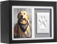🐾 pearhead pet paw print memory box and impression kit - keep treasured photos and prints of your beloved dog or cat, in stylish black logo