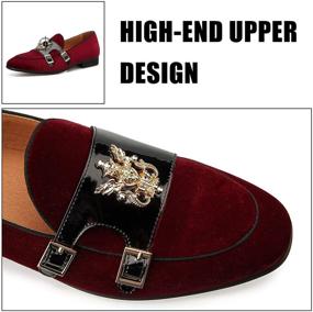 img 3 attached to JITAI Loafers Velvet Shoes Wedding