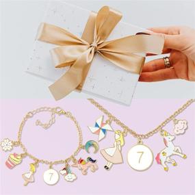 img 2 attached to 🎁 7th Birthday Gift Ideas for Girls - Bracelet, Charm Bracelet, Necklace