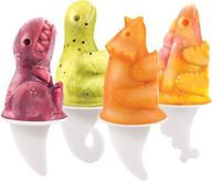 🦖 tovolo dino ice pop molds - flexible silicone, easily-removable, dishwasher safe - set of 4 popsicle makers with sticks logo