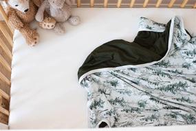 img 3 attached to 🌳 Pobi Baby Blankets for Boys: Delightful Woodland Magic in Soft & Stretchy Organic Cotton Blend