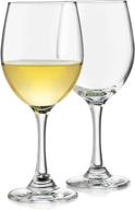 libbey classic white wine glasses logo