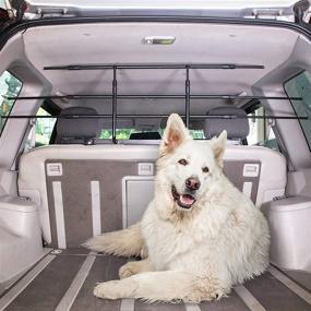 img 3 attached to 🐶 Whistler Dog Barrier: Heavy-Duty Universal Fit Adjustable Pet Barrier for SUVs, Cars & Vehicles